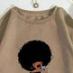 Women Figures Pattern Warm Lined Sweatshirt - EX-STOCK CANADA