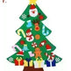 DIY Felt Christmas Tree New Year Toddler Kids Handmade Gift Toys Door Wall Hanging Ornaments Holiday Party Home Decor Set - EX-STOCK CANADA