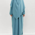 Hijab Abaya for Umrah Two piece Dress with Headscarf Arabwear for Women Jalabiya for Women - EX-STOCK Canada