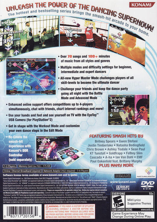 Dance Dance Revolution SuperNOVA 2 (Mat Dance required but not includes) 