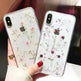 Dried flower epoxy silicone phone case - EX-STOCK CANADA