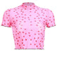 Nibber new Women Heart-shaped Print Pink see-through Tops Tee summer fashion wild Elastic Slim Soft O-Neck short sleeve Tank top - EX-STOCK CANADA