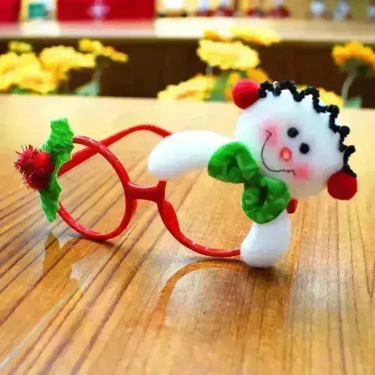Christmas glasses frame Christmas party supplies Christmas gifts Christmas decorations glasses Santa glasses - EX-STOCK CANADA