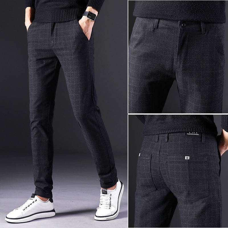 Men's Fashion And Comfort Slim Straight fit suit Trousers - EX-STOCK Canada