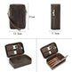 Portable Horse Leather Double Zipper Storage Cigar Travel Humidor Bag - EX-STOCK Canada