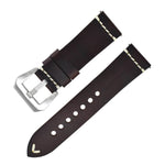 Discoloring Oil Wax Top Layer Cowhide Watch Strap - EX-STOCK Canada