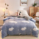 Plush Thick Snowflake Duvet Cover Single Piece Flannel EX-STOCK Canada 