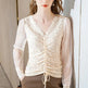 Summer Women Temperament  Work Office lace blouse top - EX-STOCK CANADA