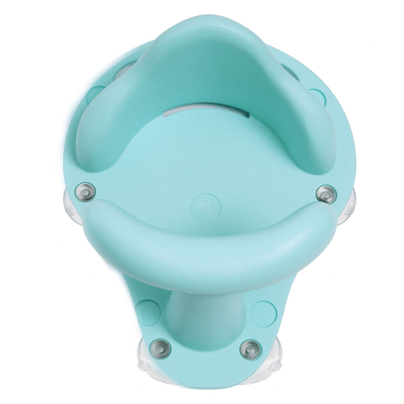 Baby Bath Seat with Suction Cups – Anti-Slip Infant Bathtub Ring Seat (Blue, Green, Pink, Purple, Yellow)