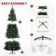 7.5 Feet Prelit Artificial Christmas Tree Warm White LED Light Holiday Home Xmas Decoration, Green EX-STOCK Canada 