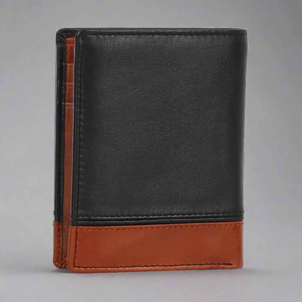 Cartera de cuero vertical para hombre METEX-STOCK Canada 