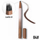 Eyebrow pen with slanted tip and brown color on a white background