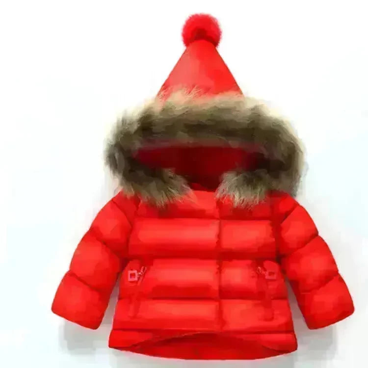 New born Baby Hooded Winter Jacket toddler winter coat Baby parka coat 5t winter Faux fur  jacket - EX-STOCK CANADA