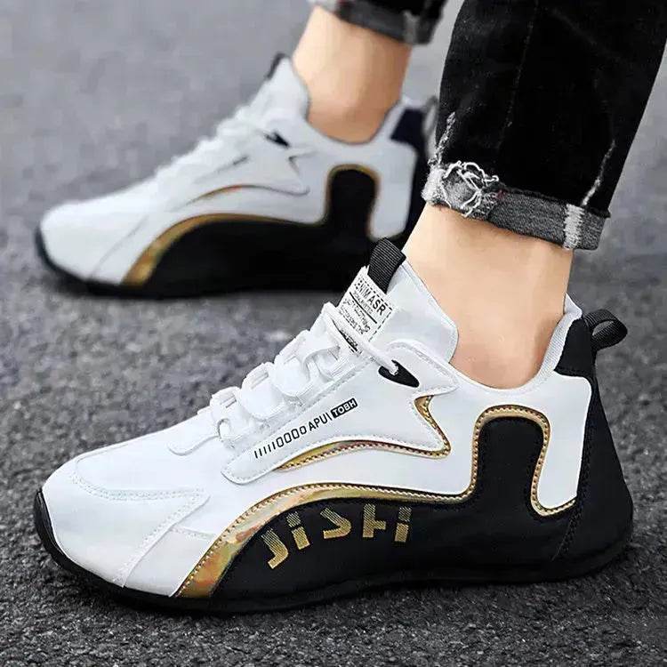 Fashionable Unisex Colorblock Lace-up Sneakers For Men and Women Breathable Low-top Platform Sneakers Running Walking Sports Shoes - EX-STOCK Canada