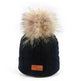 Children Winter Hat kids beanies Kids winter hat baby boy and girl warm woolen beanies faux fur beanies - EX-STOCK CANADA