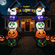 8.2ft Stacking Head Arch, 7pcs White LED Lights, Halloween Inflatable Decoration 12V - EX-STOCK Canada