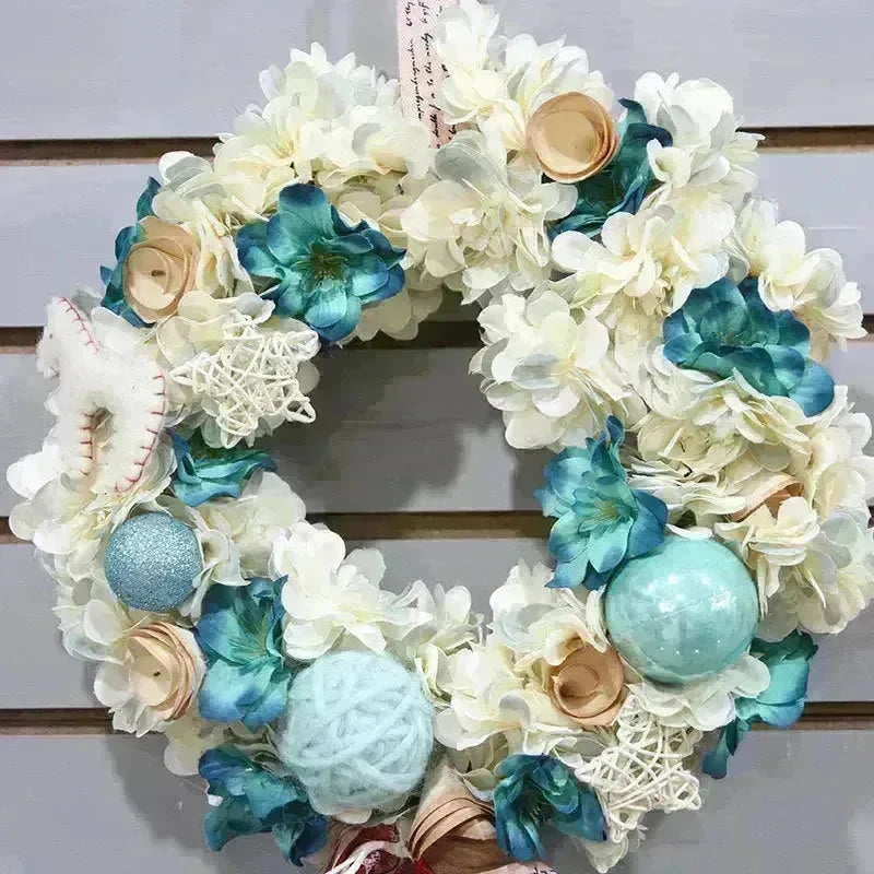 Christmas Wreaths On The Door Artificial Flowers Garland Window Door Hanging Decorative Supplies For Christmas Party New Year - EX-STOCK CANADA