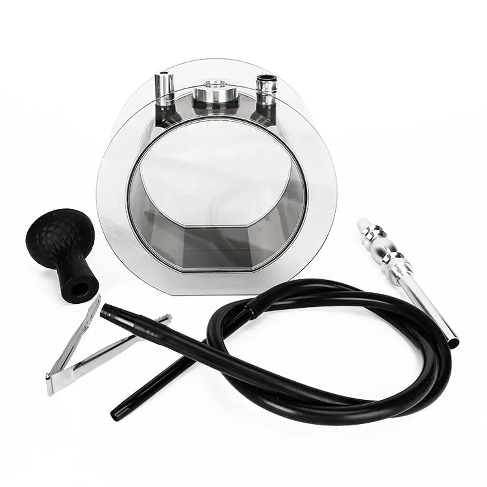 Acrylic round pot hookah set - EX-STOCK CANADA
