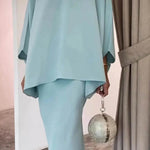 Women's Middle East Pearl Mop Dress Suit Arabtop and Blouse Elegant Matching ArabTop and Skirt suit Arab2 piece outfit - EX-STOCK Canada