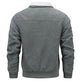 Winter Lapel Fleece Jacket With Pockets Warm Thicken Cotton Coat Men's Clothing - EX-STOCK Canada