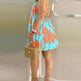 Printed Dress Summer Off-Shoulder Hanging Neck Sleeveless Sexy Dresses Women - EX-STOCK Canada