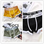 Men's Cotton  Boxer Briefs Trendy Breathable Low waist underwear - EX-STOCK CANADA