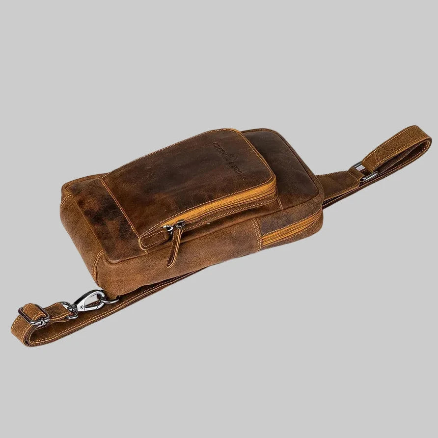 Greenwood Leather Hamilton Crossbody Bag Backpack 