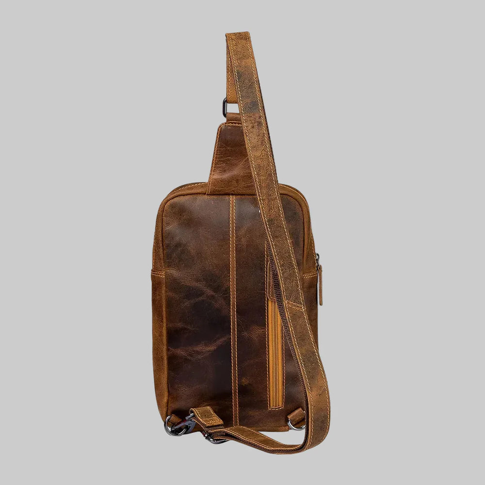 Mochila bandolera de cuero Greenwood HamiltonEX-STOCK Canada 