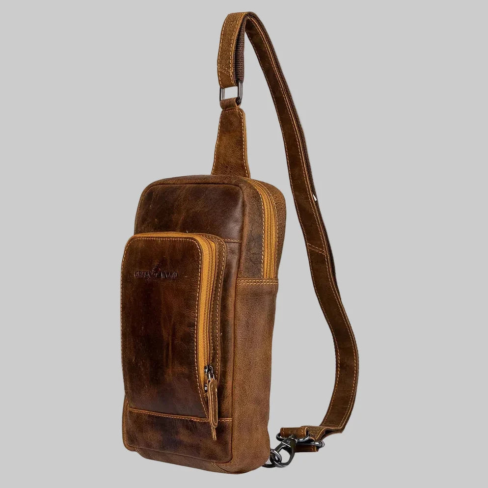 Greenwood Leather Hamilton Crossbody Bag Backpack 