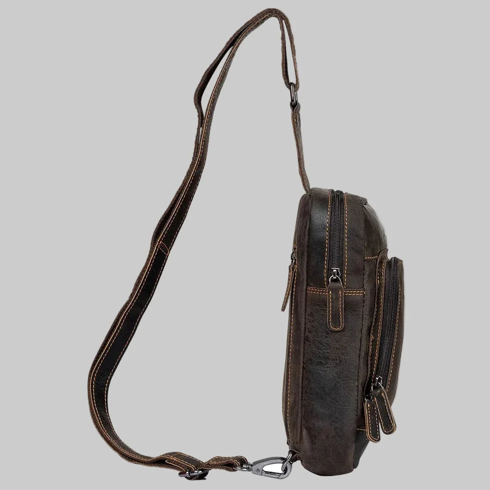 Greenwood Leather Hamilton Crossbody Bag Backpack 