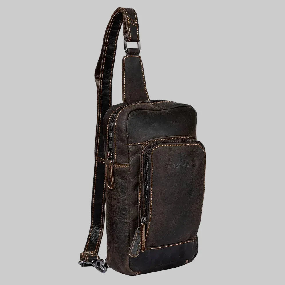 Greenwood Leather Hamilton Crossbody Bag Backpack 