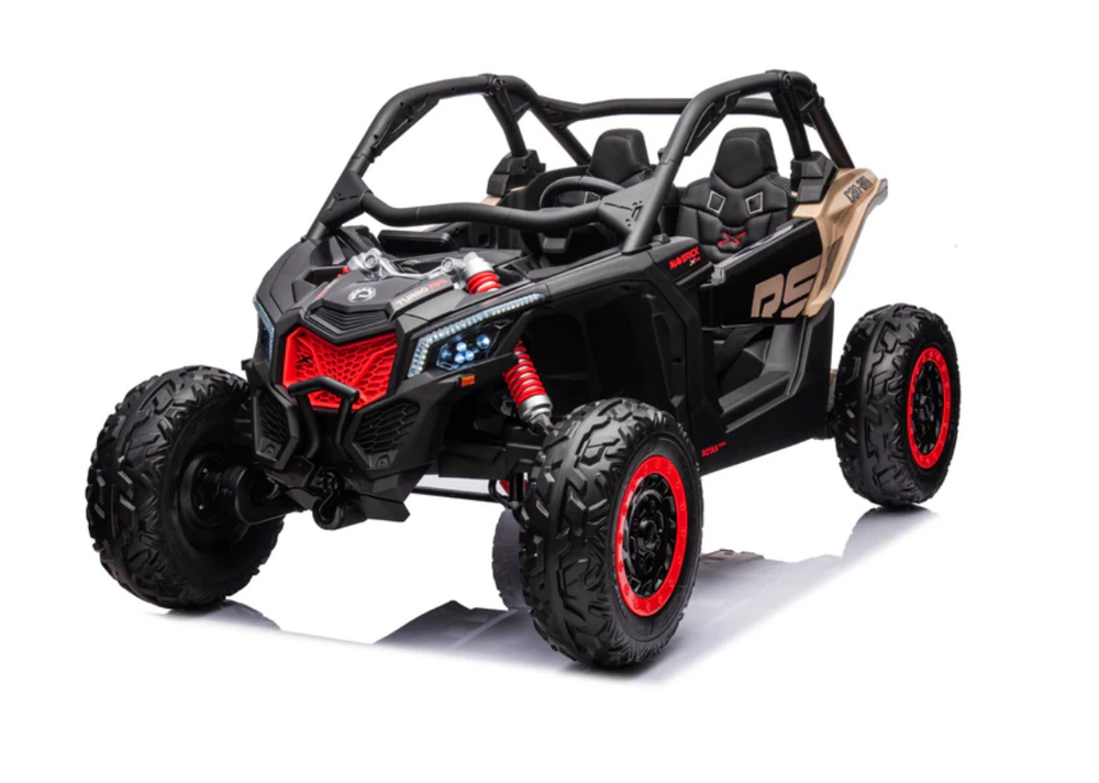 2026 2X24V CAN AM MAVERICK 4X4 2 Seater DELUXE Kids Ride On Car with Remote Control 