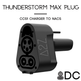 Chargeur CCS1 pour Cybertruck | DC | Certifié UL2252/CSA-C22.2 | Le Thunderstorm Max Plug 