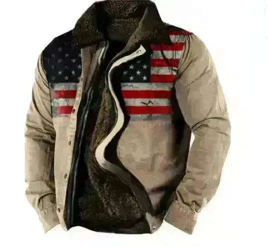 Thickened Side Seam Pocket Casual Zipper Loose Wolf Cotton Jacket - EX-STOCK CANADA