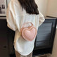 Women's Fashion Casual Heart Shaped Chain Shoulder Messenger Crossbody Bag - EX-STOCK Canada