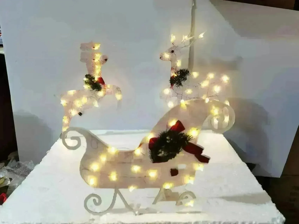 Christmas Scene Decoration With LED Lights Christmas Snowman Ornaments - EX-STOCK CANADA
