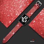 Leather Single Ring Glitter Buckle Couple Watch Strap Suitable for Apple Watch - EX-STOCK Canada