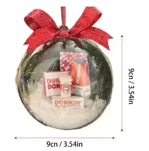 Christmas Tree Decoration Transparent Ball Hanging Decoration Scene Layout Hanging Decoration - EX-STOCK CANADA