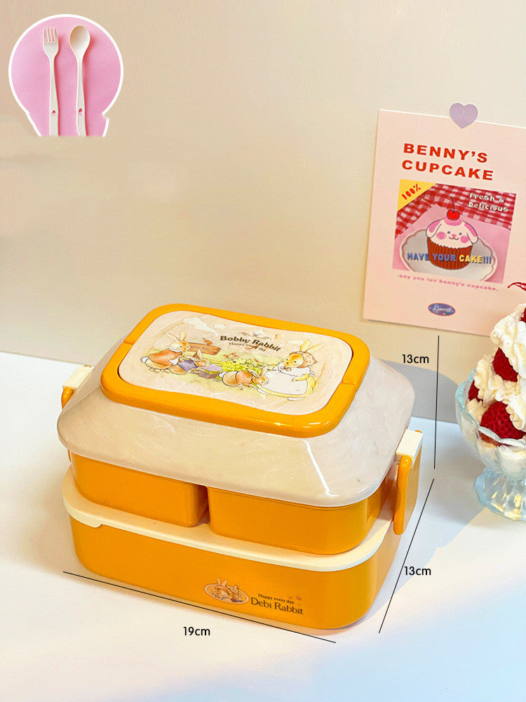 Student's Cute Multi-tiered Lunch Box Japanese Bento EX-STOCK