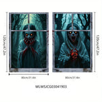 Halloween horror window cover decoration – product view 3
