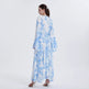 Muslim Chiffon Printed Bell Sleeve Dress - EX-STOCK Canada