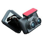 Smart WDR AND HDR 4 Inch Dashcam HD 1080P Infrared Night Vision Camera, 170 wide angle with reverse image Motion detection, Loop video, front and back video function suitable for your car and house. - EX-STOCK Canada