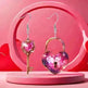 Romantic Key Heart Lock Acrylic Types A And B Earrings - EX-STOCK CANADA