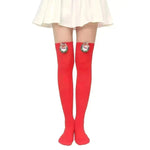 Christmas Plush Doll Knee Socks Bow Stockings - EX-STOCK CANADA