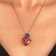 Punk Rose Love Necklace Fashion Personality Heart-shaped Clavicle Chain Pendant Necklace For Valentine's Day - EX-STOCK Canada