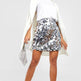 High Waist Sequined Mini Skirt - EX-STOCK Canada
