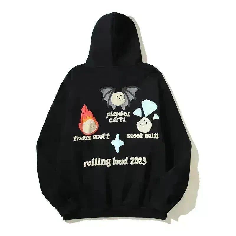 Men's Fashion Printed Vintage Hoodie Sweatshirt Pullover - EX-STOCK CANADA