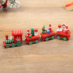 Wooden Christmas Train Decorations – Red, Green, White, Pink & Blue 5