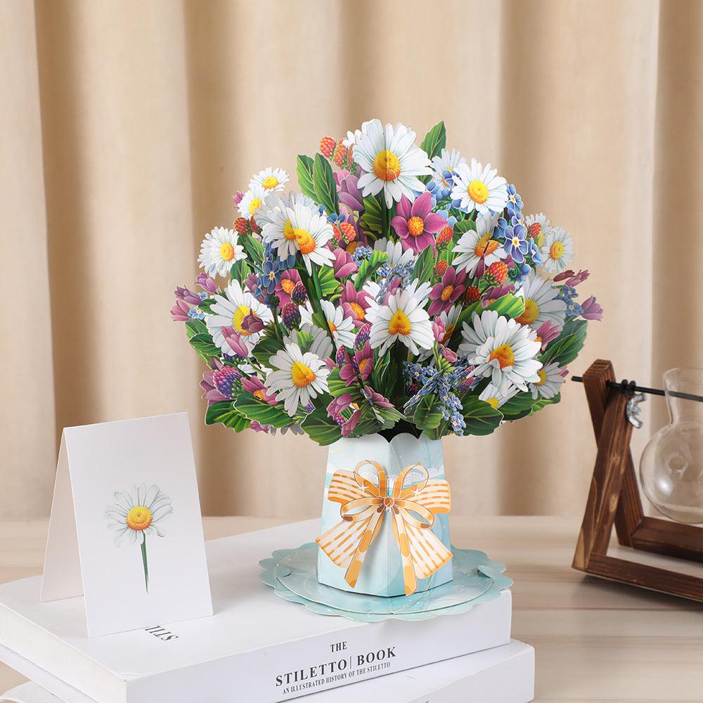 3d Stereoscopic Greeting Cards Creative Bouquet Stereoscopic Greeting Cards EX-STOCK Canada 