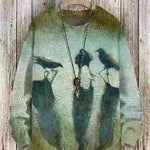 Men's Waffle Crew Neck Sweatshirt Pullover top Unisex - EX-STOCK CANADA